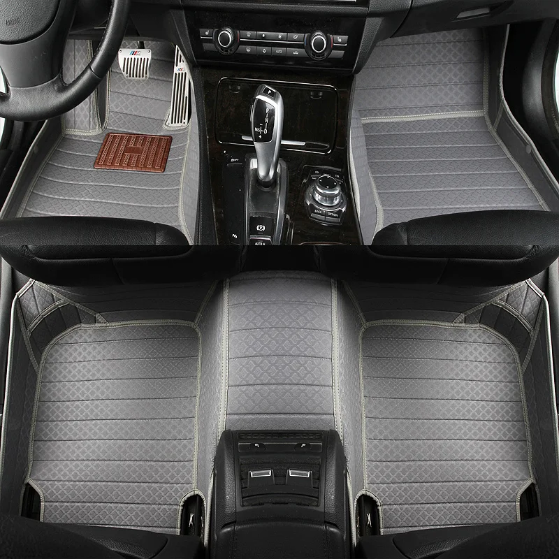 

New luxury Custom Car Floor Mats for skoda superb 2017 3 kodiaq yeti octavia rs 1 fabia 3 karoq rapid 2017 car accessories