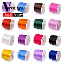 60m/Roll DIY Crystal Beading Stretch Cord for Jewelry Making 0.7mm Elastic Thread Rope Diy Bracelet Necklace Accessories