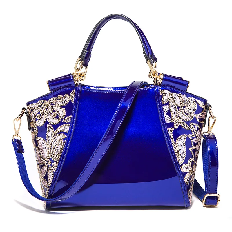 

New Fashion Women Handbags Trapeze Design Patent Leather Ladies Shoulder Bags Femae Girl beauty Brand Luxury Crossbody Bag