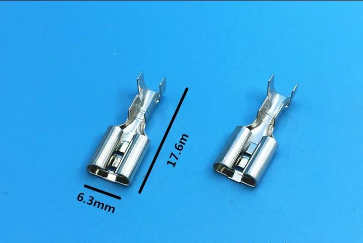 2,2 2,8 4,8 6,3 мм гнездовые клеммы/обжимные клеммы холодного отжима/Автомобильные Разъемы - Цвет: 6P3 500pcs