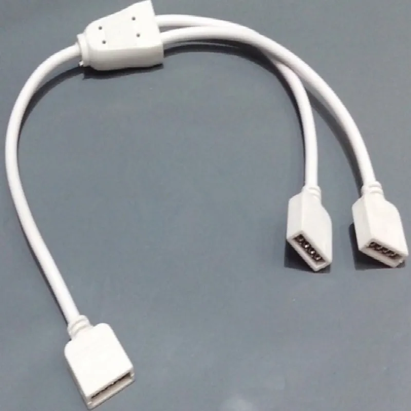 

RGB led light connector 4 pin led strip connector 1 Split 2 divide connector free shipping