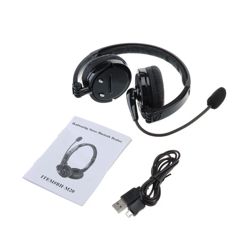 Беспроводные Bluetooth V4.1 CSR наушники Hands-Free аудио беспроводная гарнитура с микрофоном для iPhone ПК компьютера офиса
