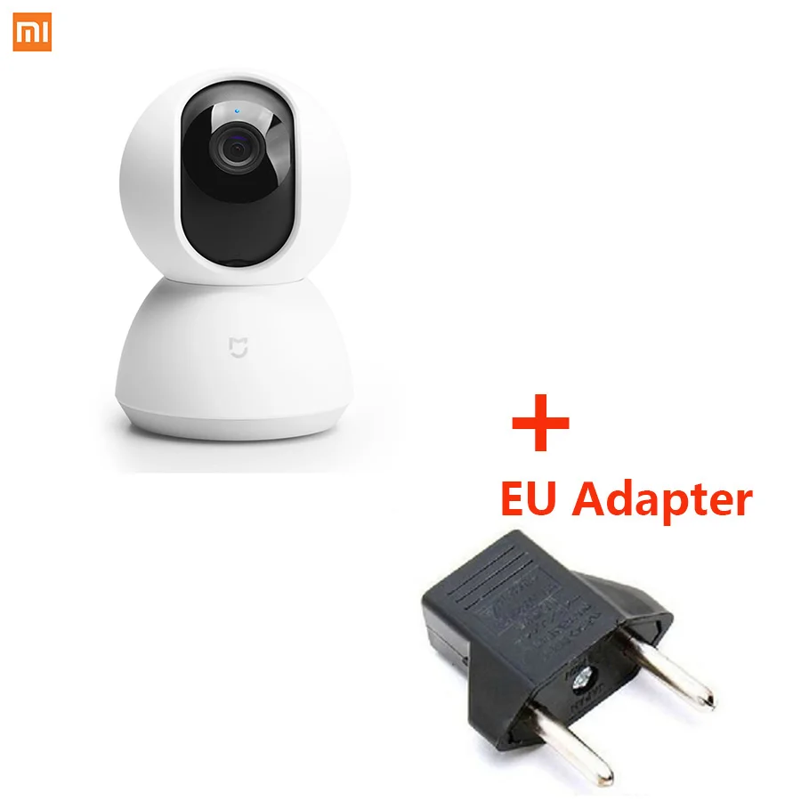 Оригинальная Xiaomi mi jia умная домашняя камера безопасности 1080P HD 360 градусов камера ночного видения IP камера Wi-Fi для управления приложением mi Home - Цвет: camera EU