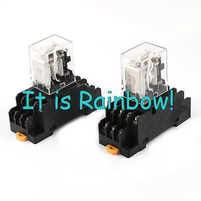 

Free Shipping HH54P MY4 DC24V Coil 4NO+4NC 4PDT 14 Pin Electromagnetic Relay w Socket