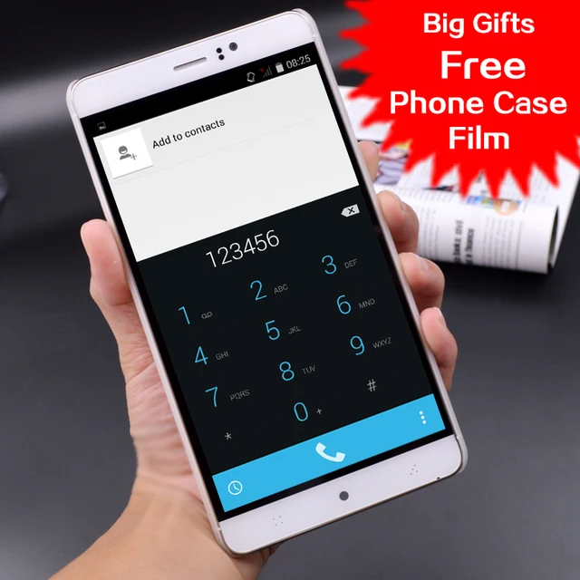 6 Inches Unlocked 3G Quad Core Smartphone MTK6580 Android