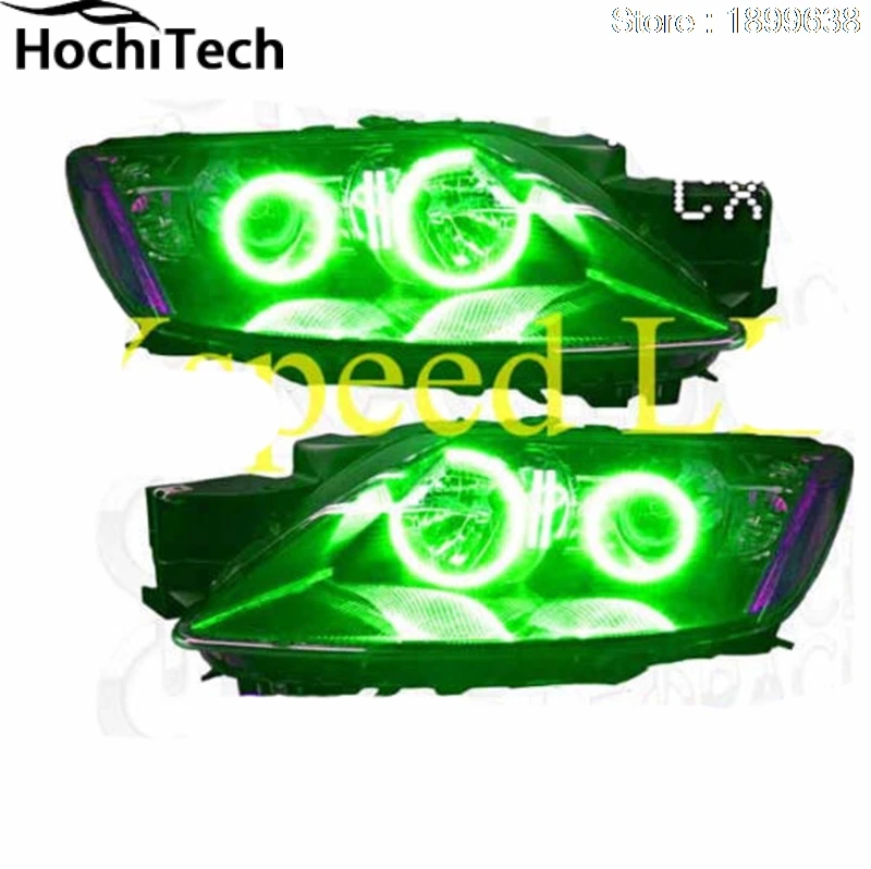 Для Mazda cx 7 2006 2012 RGB светодиодные кольца для Фар halo angel eyes с пультом дистанционного