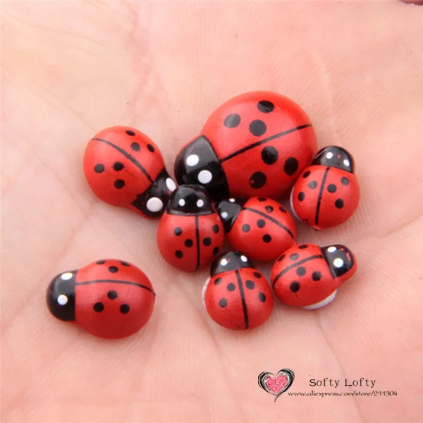 Ladybug pvc mini figures toys 3 sizes - Front 1