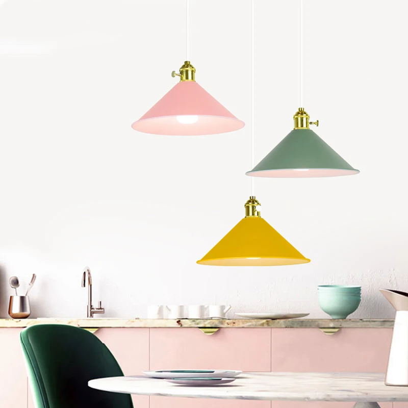 

Nordic lamps and lanterns modern simplicity restaurant chandelier personality creative bar bedroom office three LEd Chandelier