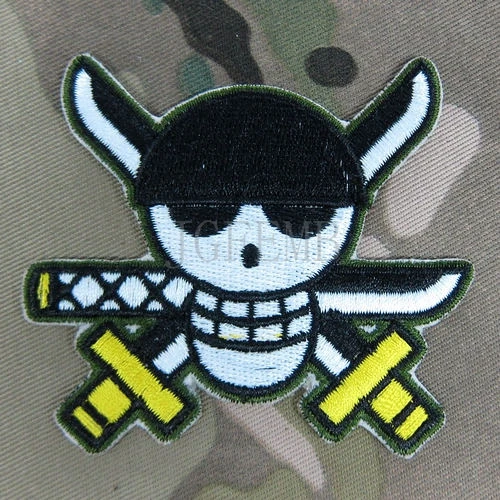 

ONE PIECE Roronoa Zoro Military Tactical Morale Embroidery patch Badges B2806