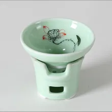 Ситечко для чая, китайский керамический крашеный вручную чернильный и моющийся фарфоровый чайный фильтр, креативный винтажный чайный набор кунг-фу, аксессуары для чая