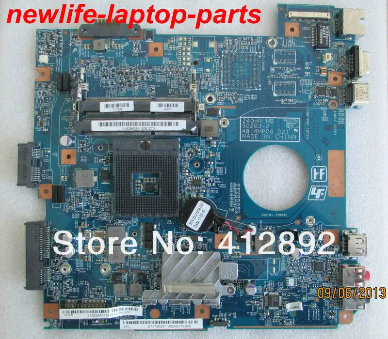 Оригинальная материнская плата VPCEG VPCEG38 series модель MBX 250 Z40HR MB S0203 2 48 4mp06. 021 A1829659A