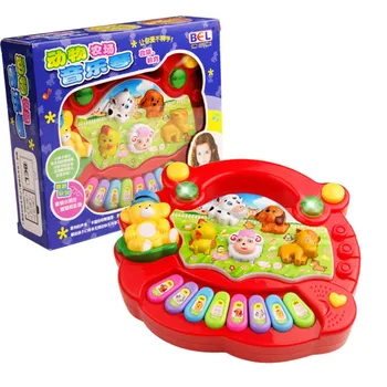 

Hot New Style Piano Music Baby Toy Animal Farm Piano Musical Educational Piano Cartoon Animal Funny Toys Random Color X6