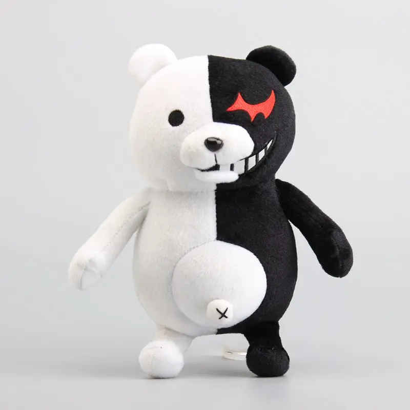 Аниме Danganronpa медведь Монокума мягкие куклы медведь Peluche плюшевые игрушки детские подарки 1" 25 см - Цвет: Белый