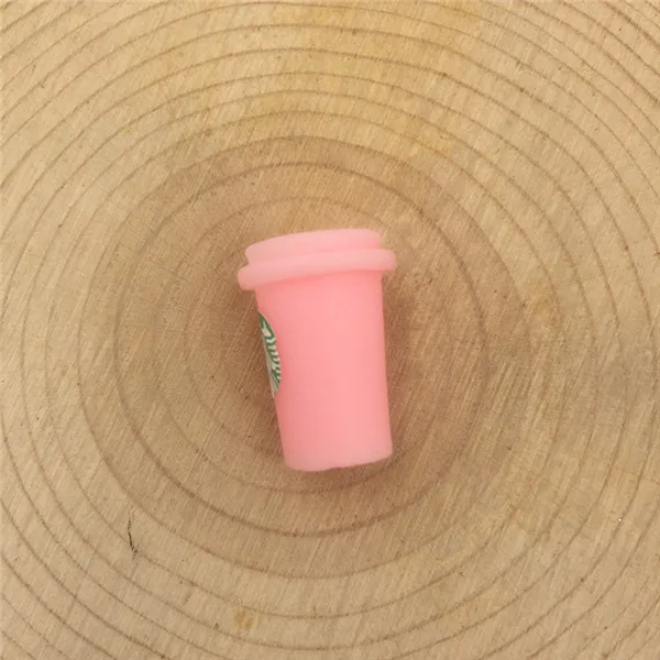 10 шт. 3D миниатюрные каваи кофейные чашки полимерные Кабошоны для телефона Deco ювелирные аксессуары мини-еда DIY ремесла 10*22 мм - Цвет: pink 2