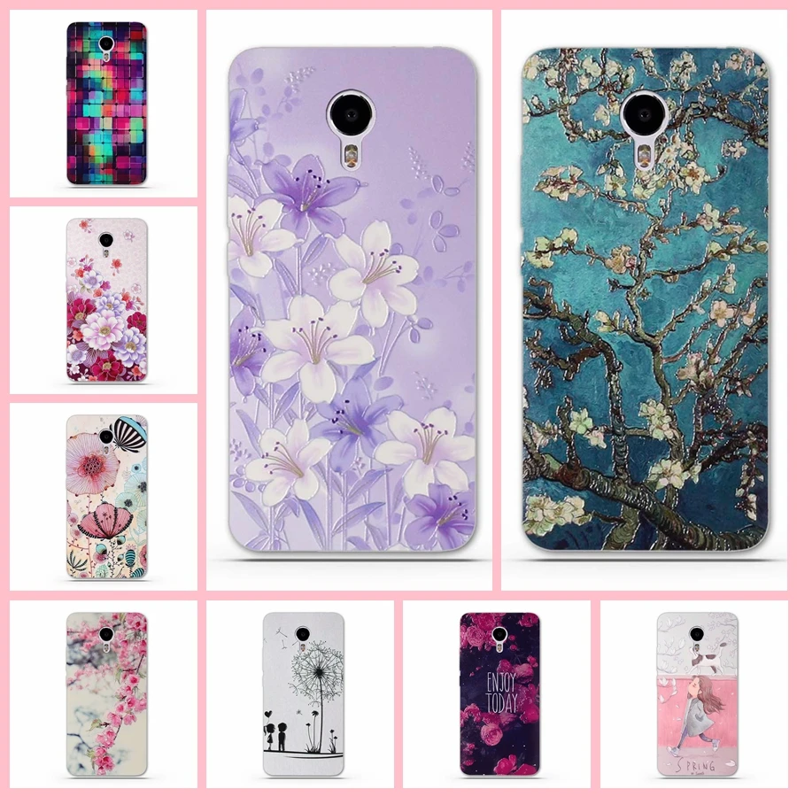 

Soft TPU Back Case for Meizu M3 Note Case Cover for Meizu M3 Note Phone Cases Silicon Bag Luxury 3D Relief Printing Bag M3note