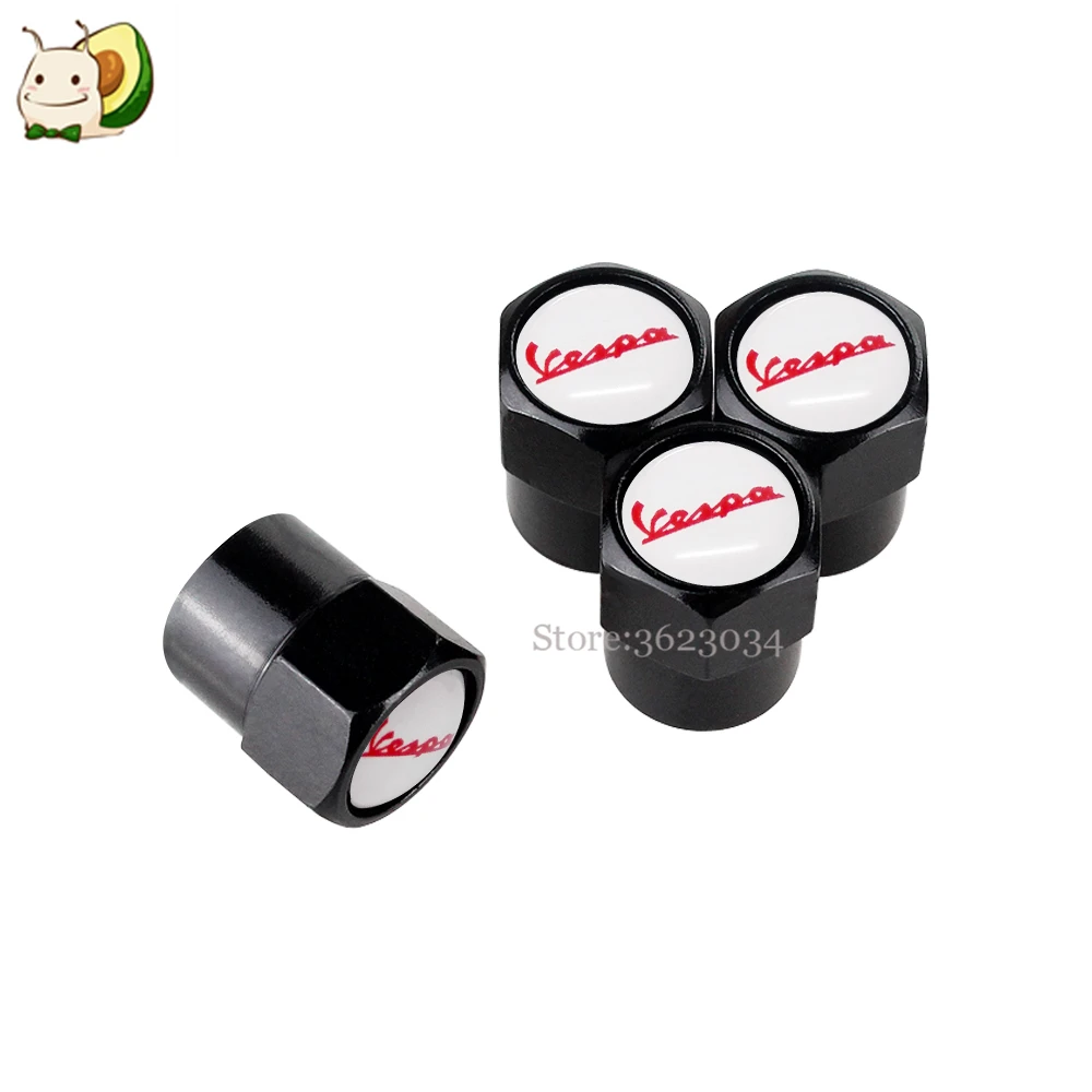 Tire Valves Caps Air Stem Cover for Vespa Piaggio 180ss Scooter GTS 300