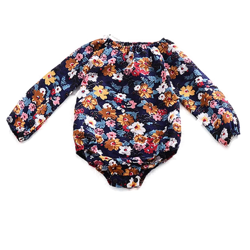 

Floral Baby Romper Cotton Long Sleeve Infant Rompers Newborn Playsuit Fashion Baby Girls Clothing