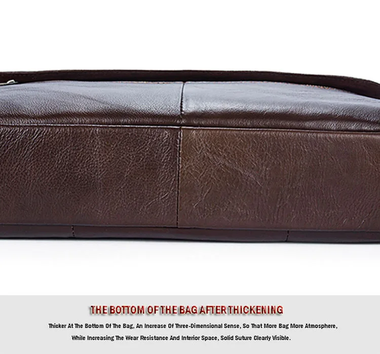 Завод из натуральная кожа Для мужчин мешок Бизнес Однотонная одежда Многофункциональный Для Мужчин's Портфели можно упаковать ноутбук