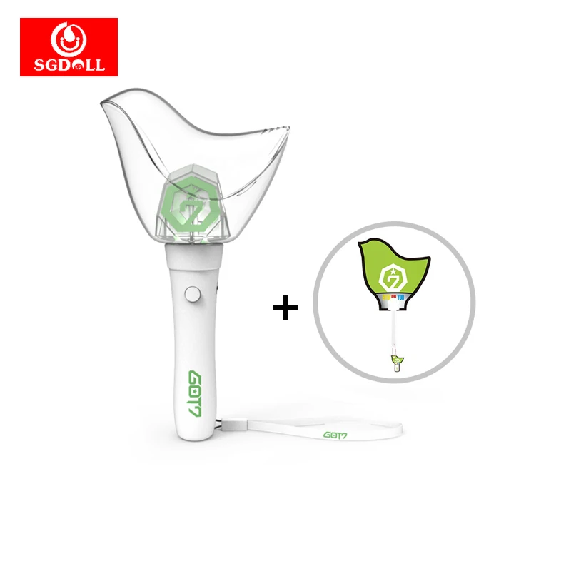 

SGDOLL Korea Hip Hop GOT7 Lightstick Ver.1 Ver.2 Concert Tour Fly Flight Logo Light Stick Fans Gifts Hand Fan Luminous Toy New