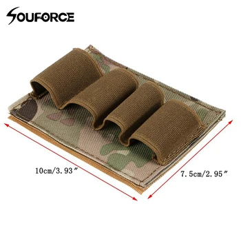 

5 Colors Multi-function Tactics Hook &Loop Outdoor Package Carrier 4 Round Holder Molle Pouch for Hunting Accessories