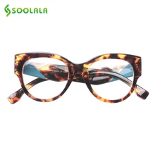 SOOLALA очки для чтения, женские и мужские, Новое поступление, полная оправа, разноцветный узор, ноги, большие очки для чтения по рецепту+ от 0,5 до 4,0