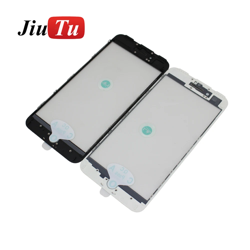 

Jiutu Original Quality 3 in 1 New Screen Outer Glass Lens+Frame+OCA Replacement For iPhone 8 8 Plus Front Glass Repair Parts