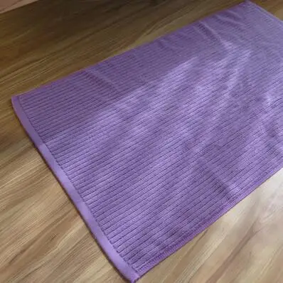 Хлопковый нескользящий коврик для ванной, гостиницы, коврик для ванной ковер, кухонный Коврик для двери, офисный стул, коврик для ног, коврик для обеденного стола - Цвет: purple stripe