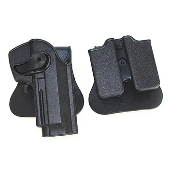

Hunting Glock 17 19 M9 USP 1911 P226 Gun Holster Compact Belt Airsoft Pistol Waist Paddle Belt Holster With Magazine Pouch