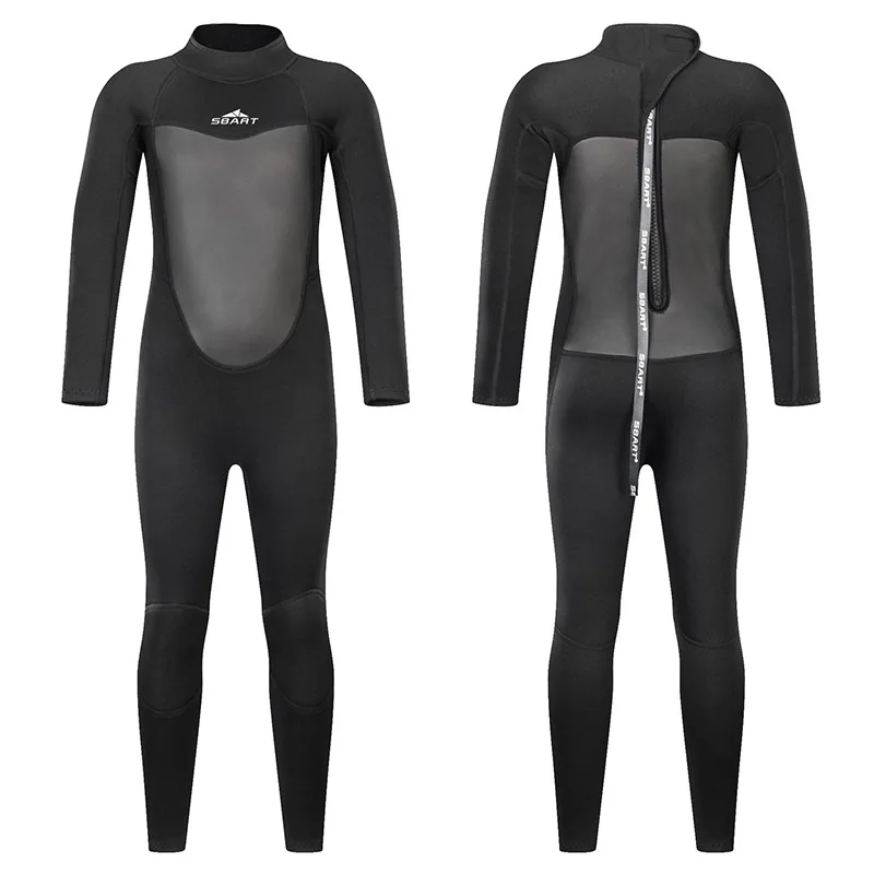 

SBART Kids 2mm SCR Neoprene Swimsuit Baby Wetsuits Snorkeling Surfing Children's Swimwear Long sleeve Elastic Diving Suits