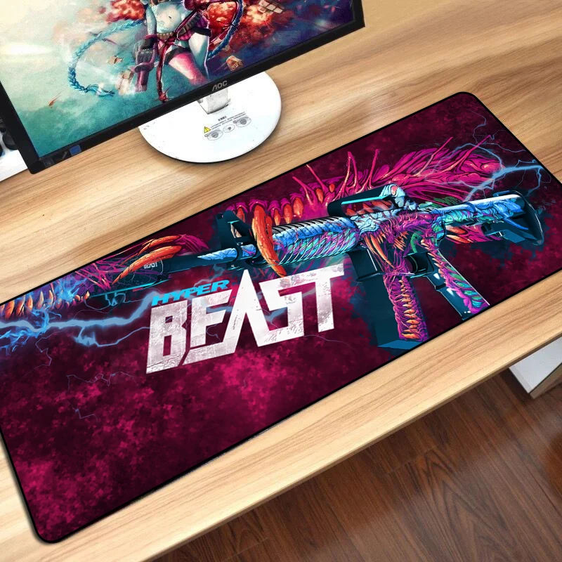 Большой игровой коврик для мыши для CS GO Hyper Beast AWP Boyfriend Gifts Gamer, большой компьютерный коврик для мыши, игровой коврик для Csgo Muismat 80*30 см