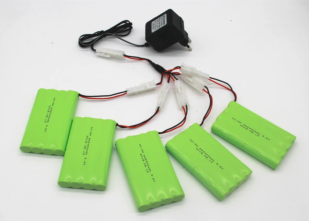 Металл гидридных или никель 9 6 V 2400mAh AA Батарея с 5in1 Зарядное устройство для