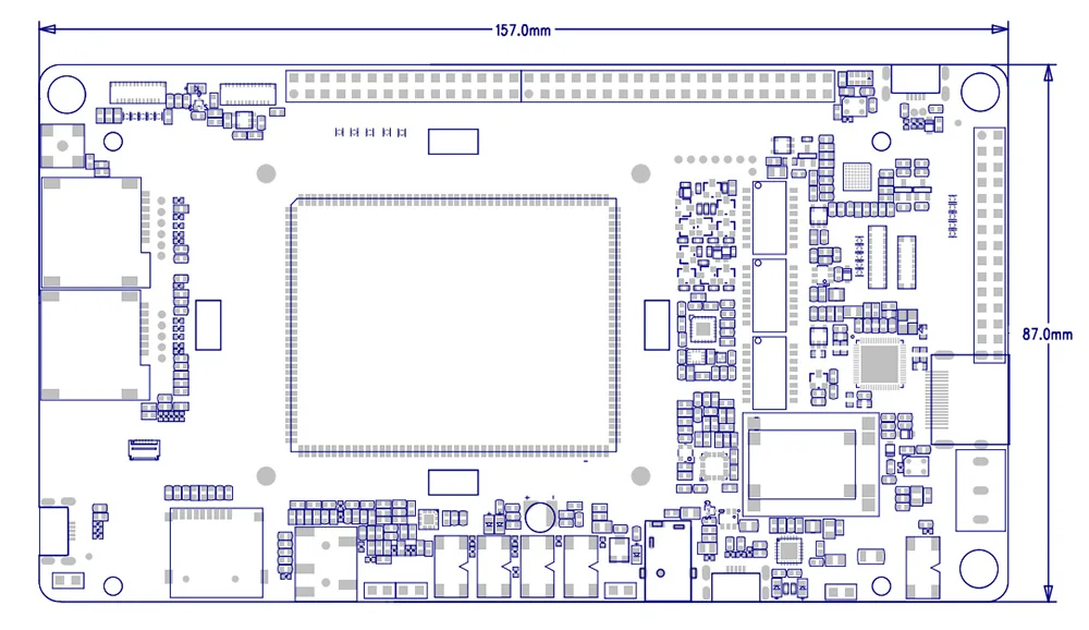 [SmartFly] 4 ядра ARM Cortex A53 Процессор, 450 МГц Mali-T720, графического процессора 2 Гб LPDDR3 + 16 Гб eMMC3 сотовый телефон макетная плата