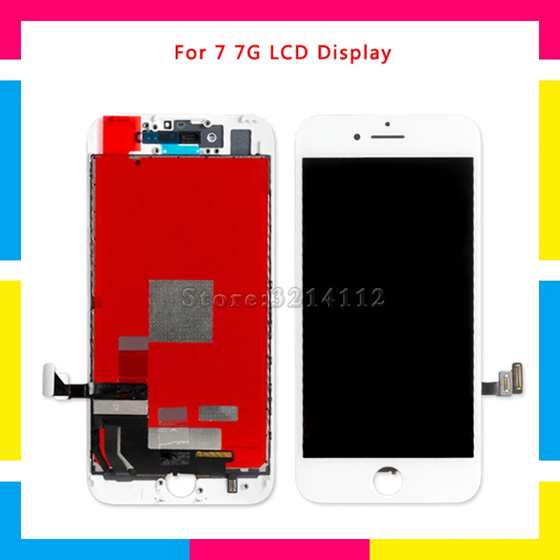 

AAA high quality LCD Display Screen With Touch Screen Digitizer Assembly For iphone 7 7G and 7 Plus Black White Repair Parts