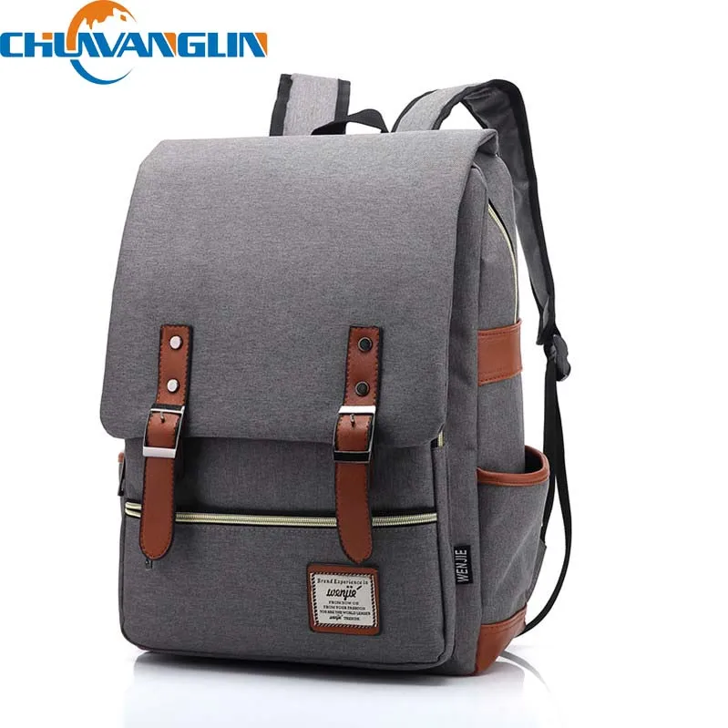 Chuwanglin الرجعية الرجال الذكور قماش كلية مدرسة حقيبة ظهر الطالب عارضة الظهر السفر حقيبة الحقائب المحمولة المرأة أكياس ZDD7205 Chuwanglin الرجعية الرجال الذكور قماش كلية مدرسة حقيبة ظهر الطالب عارضة الظهر السفر حقيبة الحقائب المحمولة المرأة أكياس ZDD7205