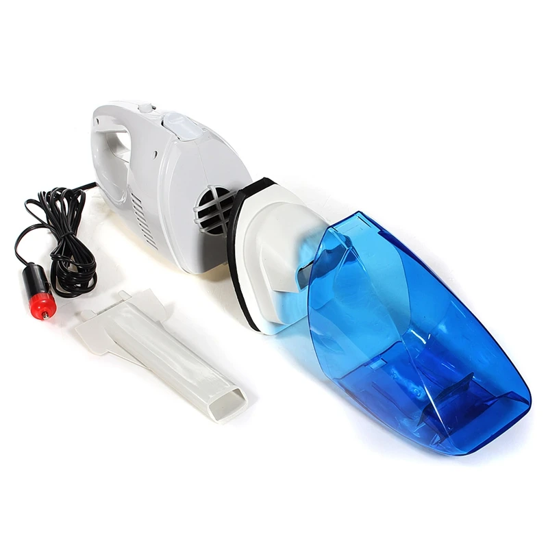 VicTsing Portable Super 12V 120W Vehicle Car Handheld Vacuum Dirt Cleaner Wet & Dry Blue and White Car Vacuum Cleaner 12V        (2)