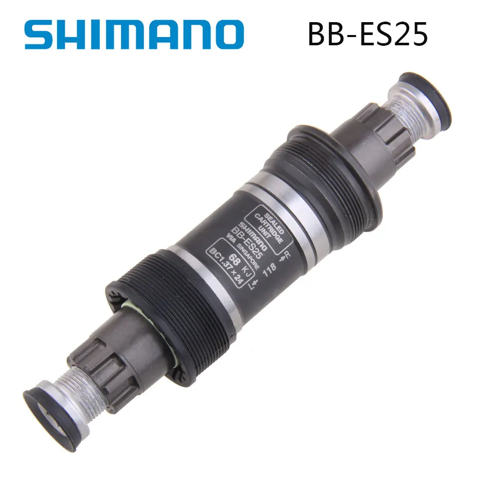 SHIMANO الجوف رمح BB-ES25 أسفل قوس MTB جبل دراجات الطريق محور مكون أجزاء تطبيقها M430 M390 M4000 SHIMANO الجوف رمح BB-ES25 أسفل قوس MTB جبل دراجات الطريق محور مكون أجزاء تطبيقها M430 M390 M4000