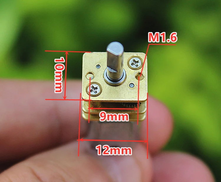 12 мм N20 микро мотор электрический мотор коробки передач 3v 6v 12v 30/60/120 об/мин 10 мм короткий вал двигателя кабель двигателя