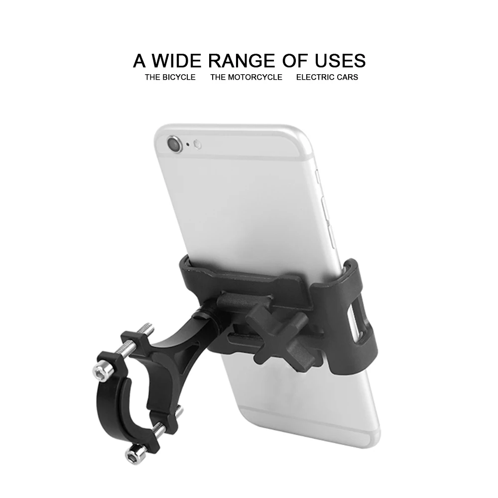 Full Aluminium Alloy Bike Phone Holder 3.5-6.5" Cell Phone GPS Mount Holder Bicycle Phone Support for iphone 6 8 dropship