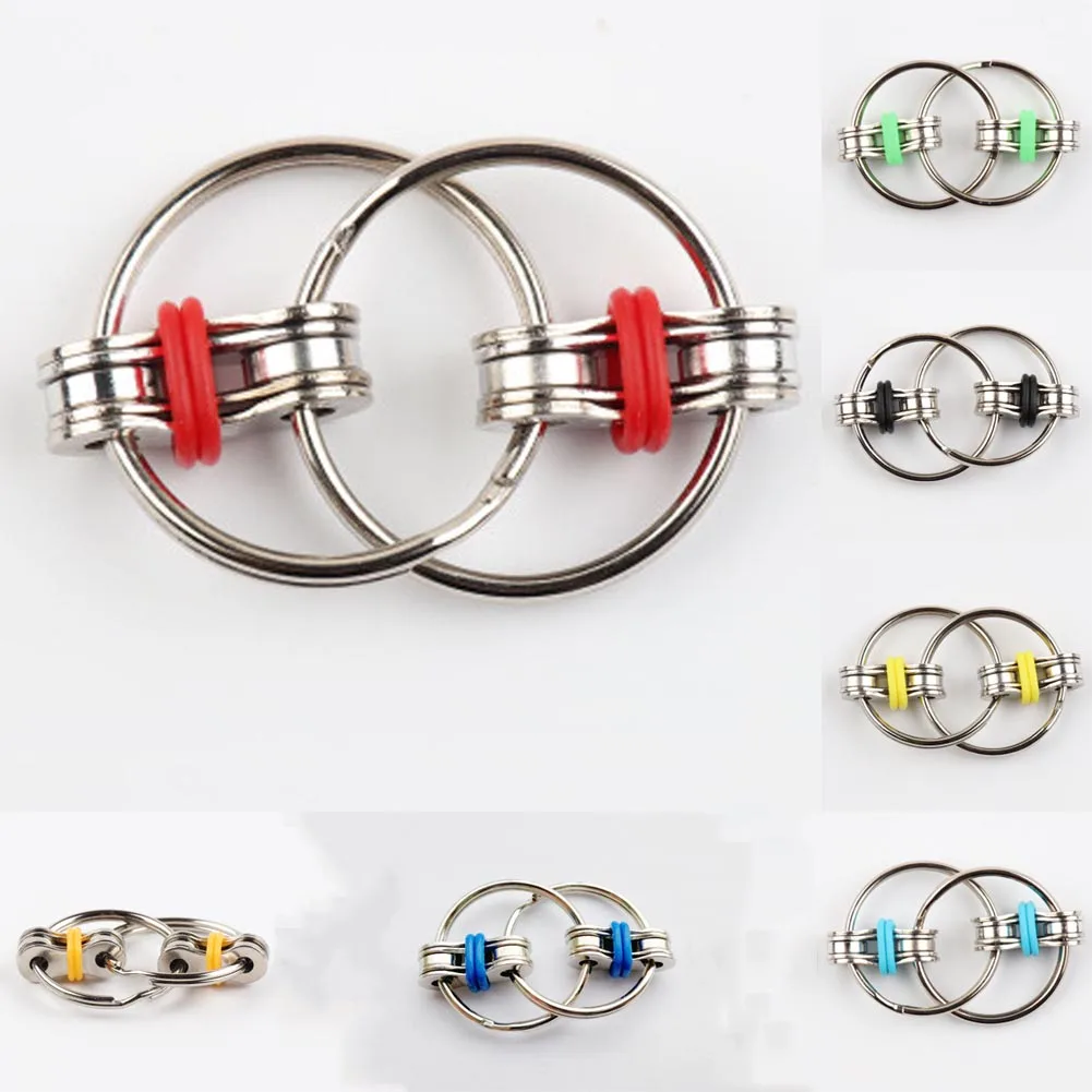 1PC Children s toy Chain Fidget Toy Hands Spinner Key Ring Sensory Toys Stress Relieve ADHD