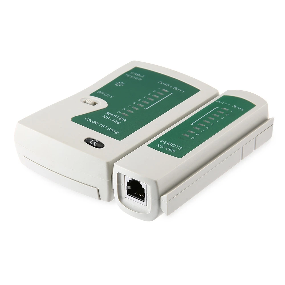Network Cable Tester LAN RJ45 RJ11 N21CL Cat5 Ethernet Line Tool Internet Broadband Connection Speed Capability Test