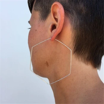 

Big Hoop Earrings Handmade Jewelry Gold Filled/Silver Oorbellen Ize Boho Orecchini Pendientes Earrings For Women Brincos