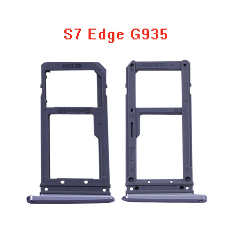 

Black/Gold/Silver SIM Card Tray Slot Holder For Samsung Galaxy S7 edge G935 G935F G935A Single / Dual High Quality