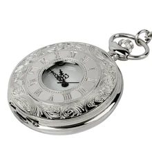 Vintage clock necklace mechanical digital pocket watch vintage simple silver bronze watch chain watch for men and women Vintage clock necklace mechanical digital pocket watch vintage simple silver bronze watch chain watch for men and women