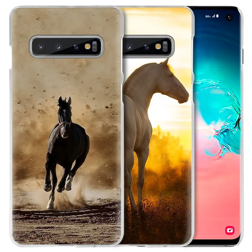 В форме лошадок, животных, чехол для samsung Galaxy S10 5G S10e S9 S8 M40 M30 M20 M10 J4 J6 плюс J8 Note 8 9 Жесткий Fundas Capa чехол для телефона