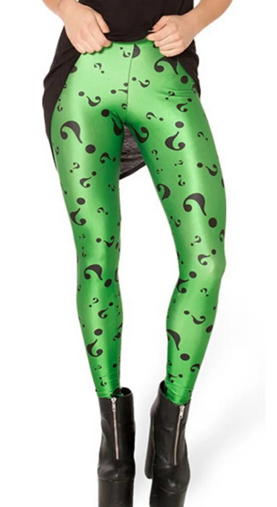 Риддлер легинсы с цифровым принтом пикантные панк Фитнес Для женщин пикантные Готический Творческий популярные брюки BL-520