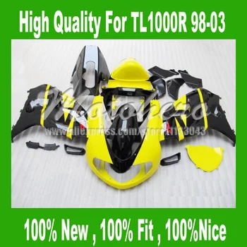 

Fairings For SUZUKI TL1000R 1998 1999 2000 2001 2002 2003 TL1000 R TL 1000R 1000 R 98 99 01 00 02 03 Yellow black Fairing kits