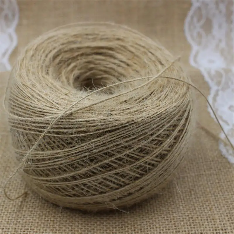 YPP CRAFT 1mm Thin rope, Natural Jute Twine Cord DIY/Decorative Handmade Accessory Hemp Jute Rope For Papercrafting 400m