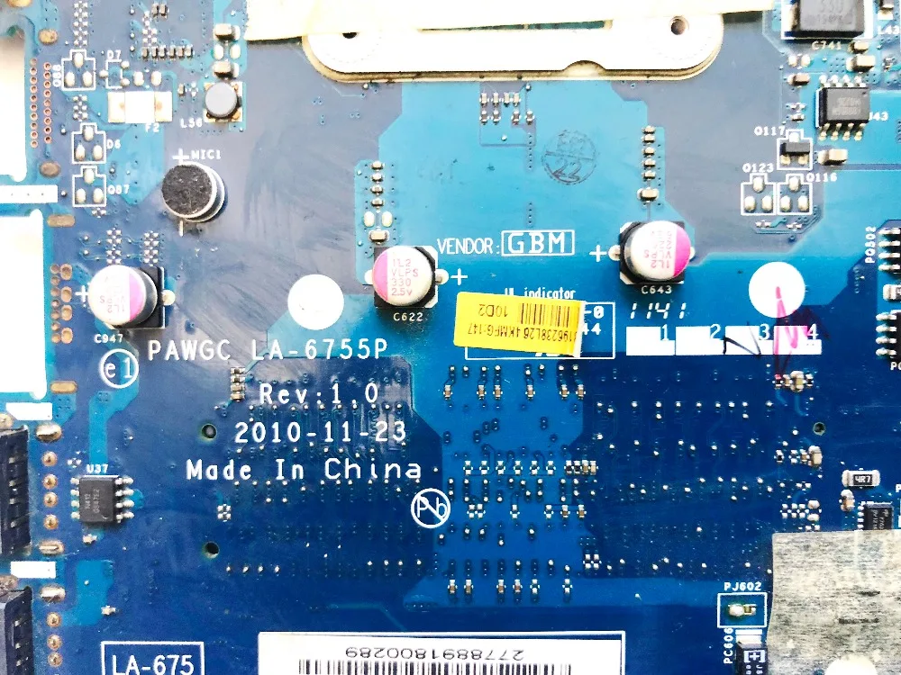 Оригинал для Lenovo G475 материнская плата ноутбука E 300 CPU PAWGC LA 6755P протестирована
