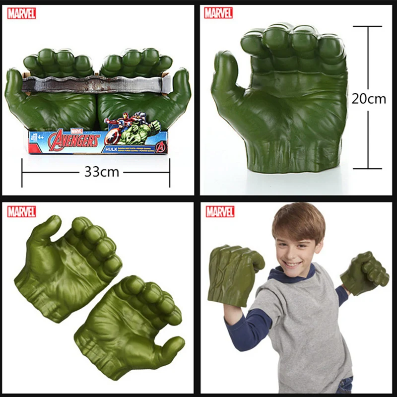 Marvel Мстители Халк перчатки Дисней Фигурки игрушки Халк фигурка Косплей Marvel Legends Gamma Grip модель игрушка подарок для детей
