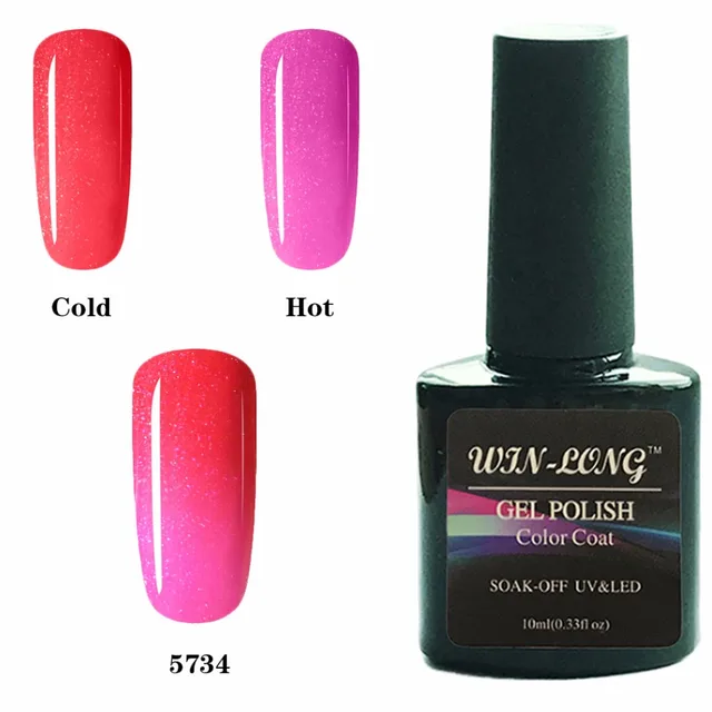 Thermal Heat Cold Colors Gel Nail Polish Changing Color Soak Off Thermal Heat Cold Colors Gel Nail Polish Changing Color Soak Off Semi Permanent